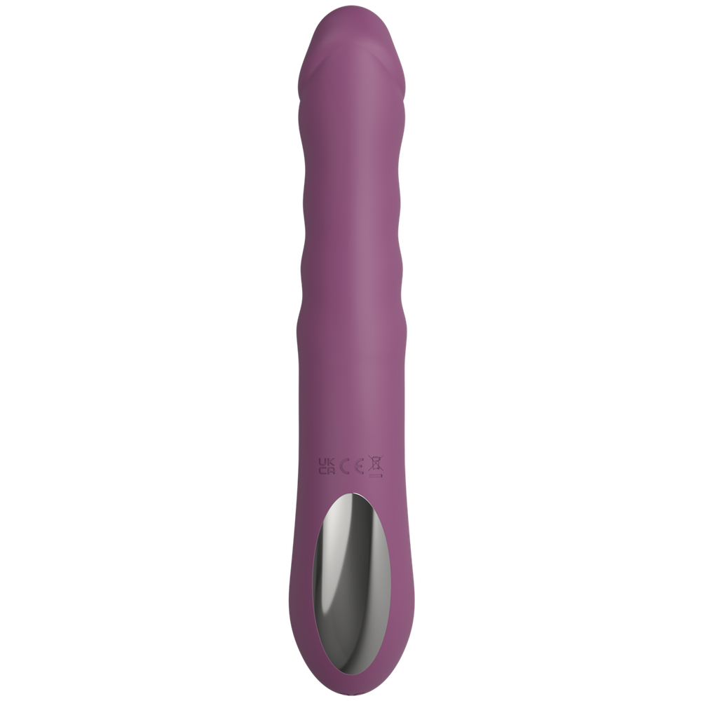 Силиконовый вибратор с эффектом фрикций Purple SW3028