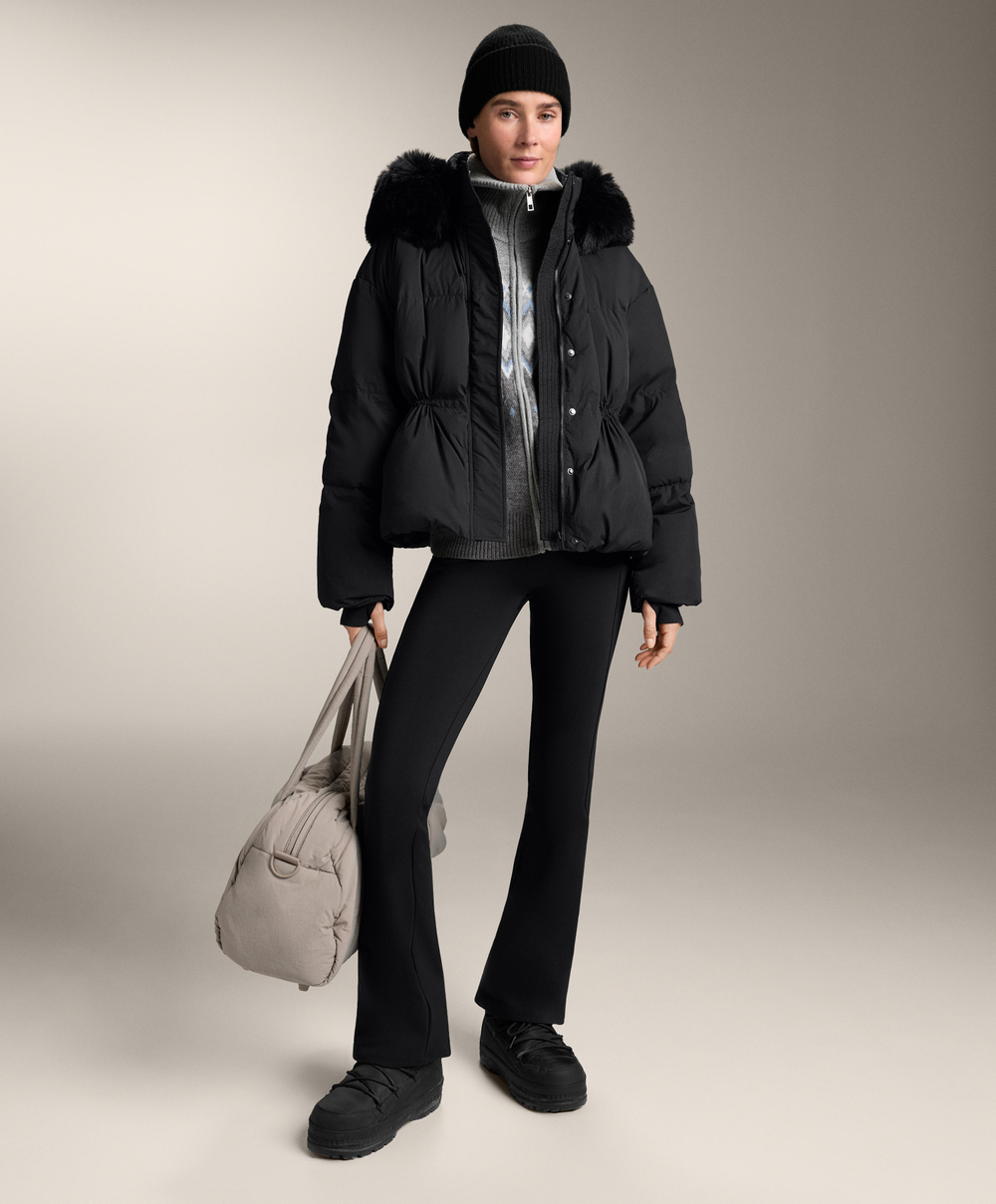 Oysho Короткий пуховик с наполнителем из 100%-го пуха, черный