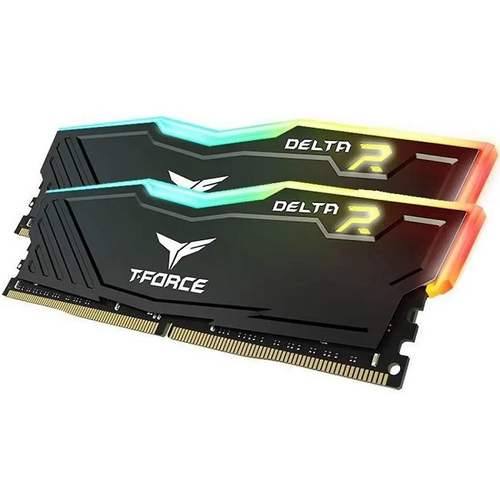 Модуль памяти DIMM DDR5 32Gb, 7800Mhz, 2x16Gb, Team Group T-FORCE Delta RGB Black (FF3D532G7800HC38DDC01)