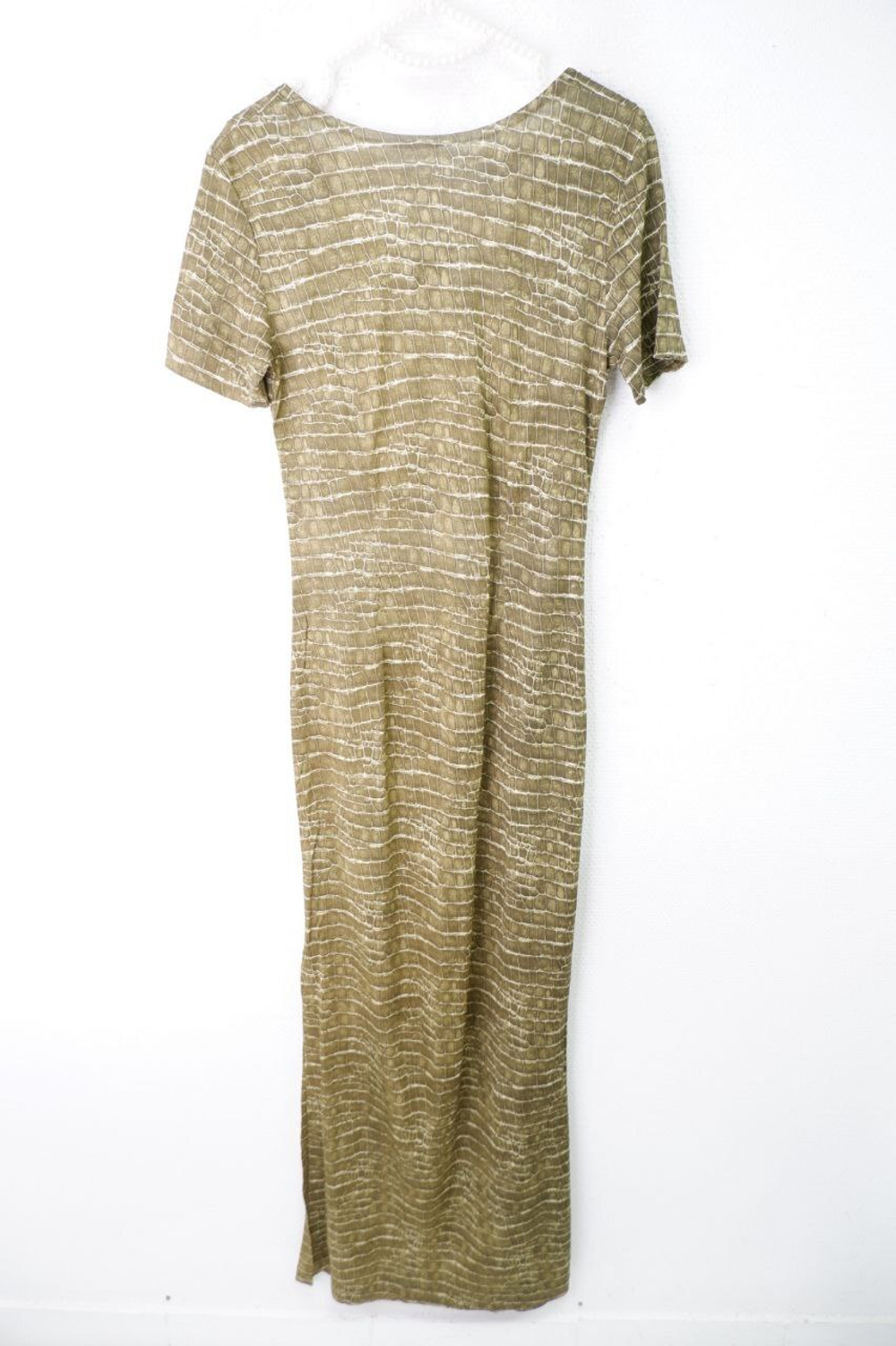 Платье макси с принтом 44 размер