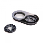 Рамка на 2 поста чёрный