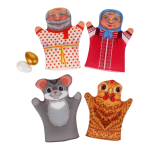 Кукольный театр домашний "Курочка-ряба" (4 куклы-перчатки) (Т-Ц)