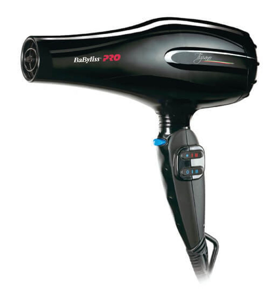 Фен BaByliss Pro Tiziano, 2100 Вт, 2 насадки, черный