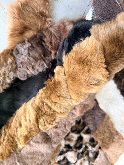 Меховой Коврик прикроватный накидка на кресло из овчины