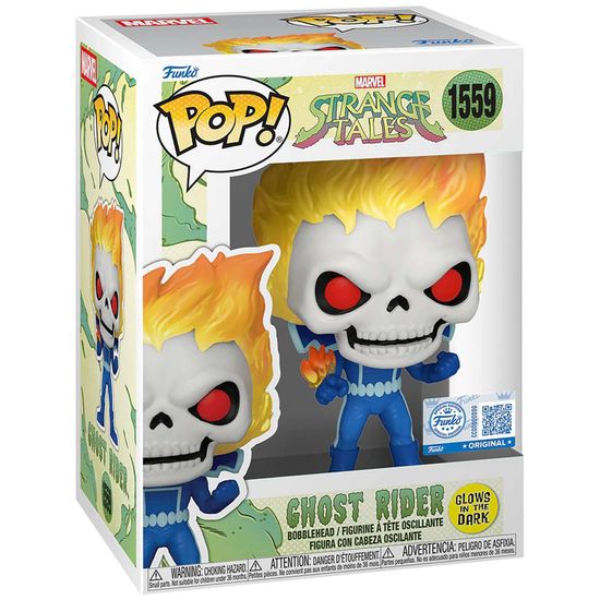 Фигурка Funko POP! Bobble Marvel Strange Tales Ghost Rider (GW) (Exc) (1559) 87248 / Фигурка Фанко ПОП! по мотивам вселенной "Марвел", Призрачный гонщик