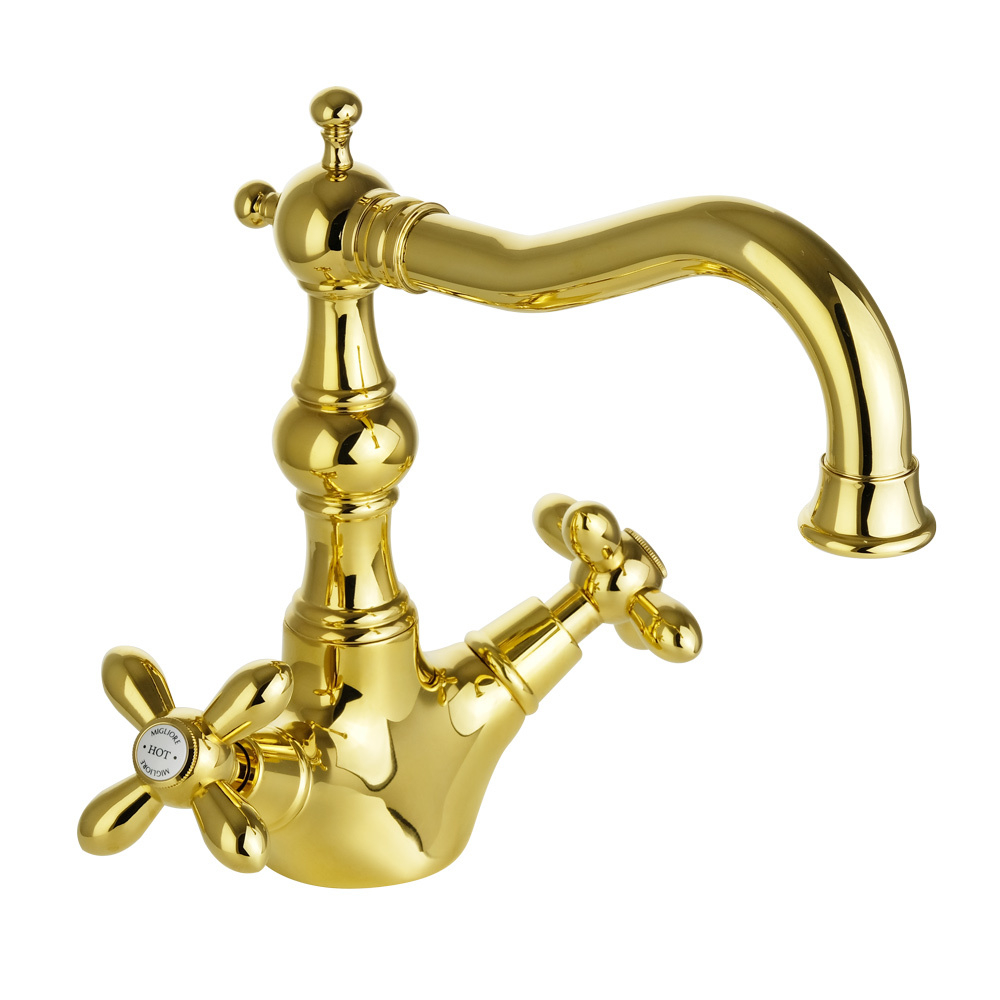 Смеситель Migliore Princeton Plus 19440 для раковины - золото купить