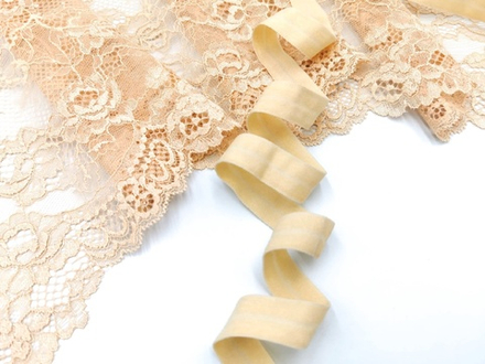 Эластичная бейка, 15мм, бежевая, (Арт: TBT/15-126), м