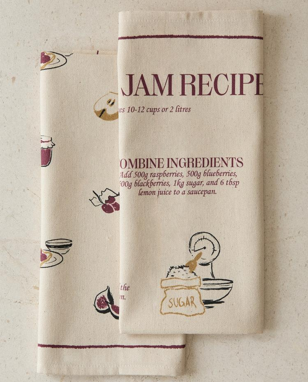 ZARA HOME НАБОР КУХОННЫХ ПОЛОТЕНЕЦ (НАБОР ИЗ 2 ШТ.), КОРИЧНЕВЫЙ