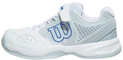детские Кроссовки теннисные Wilson Kaos KID - white/pearl blue/dazzling blue
