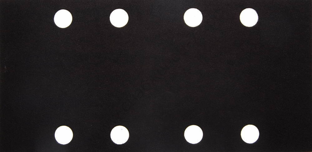 Лист шлиф. универсал. URAGAN ″Оптимален для мягких пород дерева″ 8 отверстий по линии, для ПШМ, P180, 80х166мм, 50шт