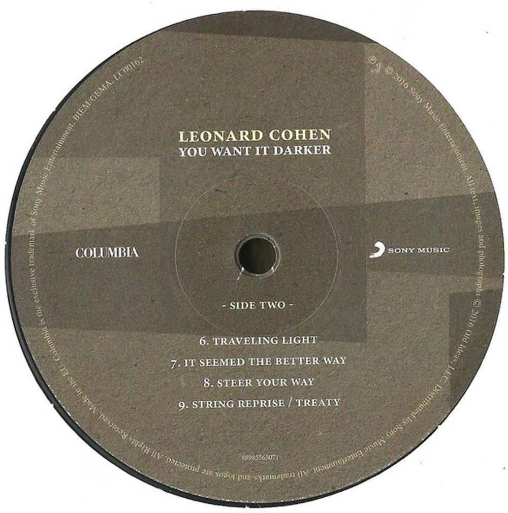 Leonard Cohen / You Want It Darker (LP)