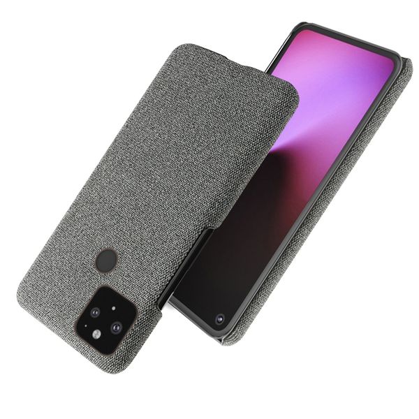 Тканевый чехол Coque Fabric Case для Google Pixel 4a 5G 6.2" (Серый)