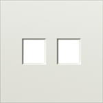 Накладка 2-я для розеток RJ45, TV, SAT, шампань, серия S08