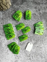 Номерки для гардероба акрил 3х5 см