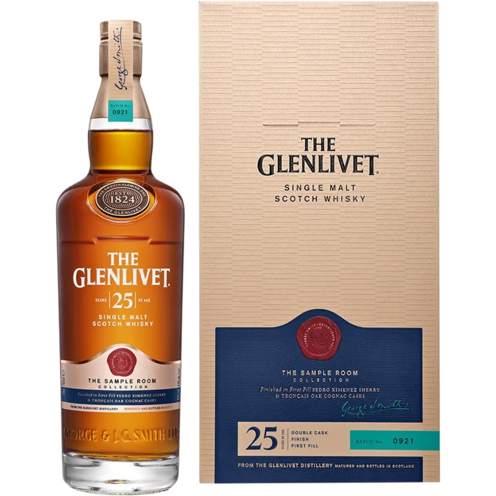 Виски The Glenlivet 25 Y.O. 0,7 л. В подарочной коробке