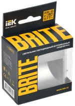 BRITE Подсветка светодиодная встраиваемая ПЛ20-БрА алюминий IEK