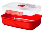 Контейнер для микроволновки Sistema Microwave, красный 1,25 л, фото 2
