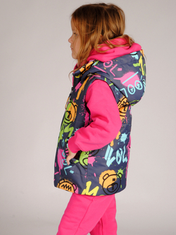 Жилет демисезонный мембрана для девочки 2-8 лет Милашка Сьюзи