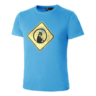 Мужское теннисное поло Quiet Please Australia Road Sign T-Shirt Men - Blue, Yellow