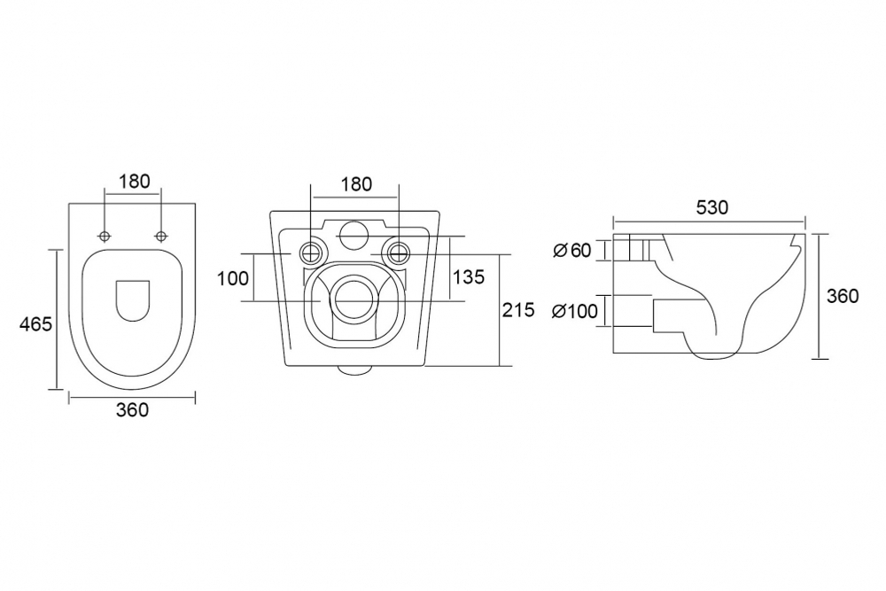 Унитаз ABBER Bequem AC1104TMW подвесной белый матовый, безободковый, смыв торнадо