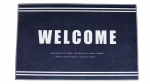 Коврик придверный LUCKY 50x80 чёрный/белый welcome