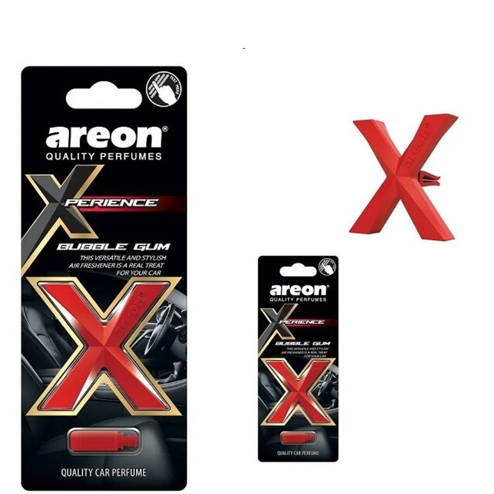 (AREON) Ароматизатор на дефлектор XPERIENCE, аромат Bubble Gum Бабл гам