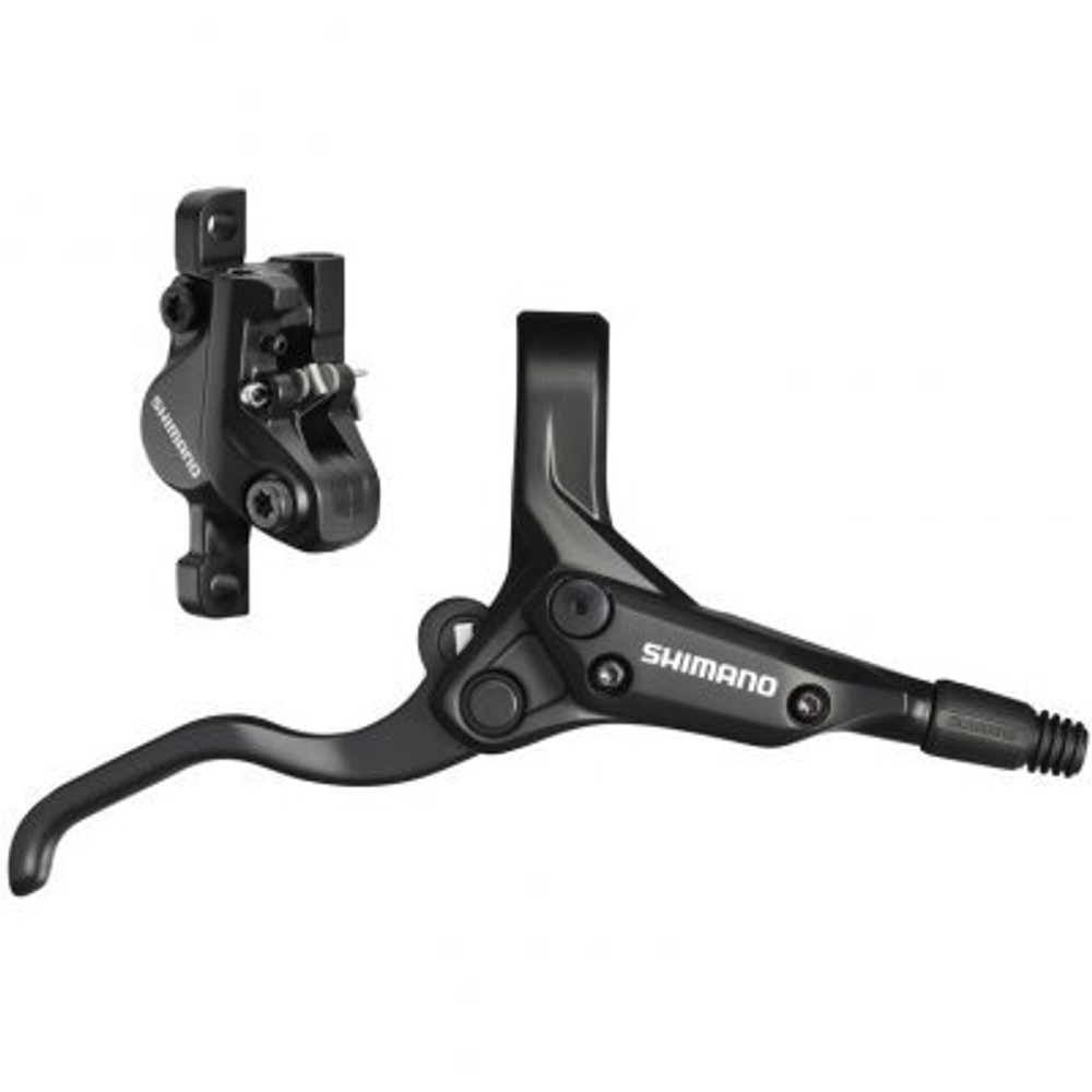 Тормоз диск. Shimano M396, BL(прав)/BR(задн), пласт. кол., 1700мм, цв. черный