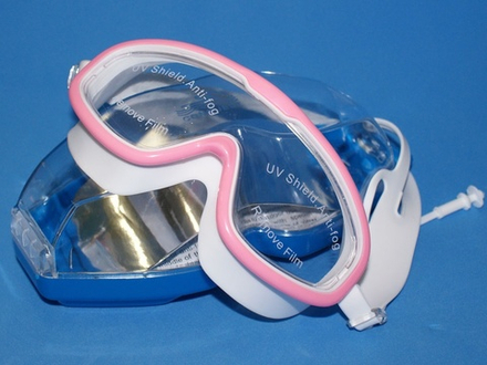 Очки для плавания BL-9300  (Розово-белые - БР)