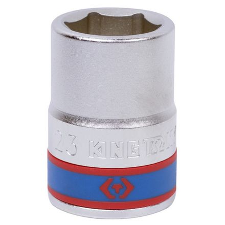 Цена на KING TONY (633523M) Головка торцевая стандартная шестигранная 3/4", 23 мм