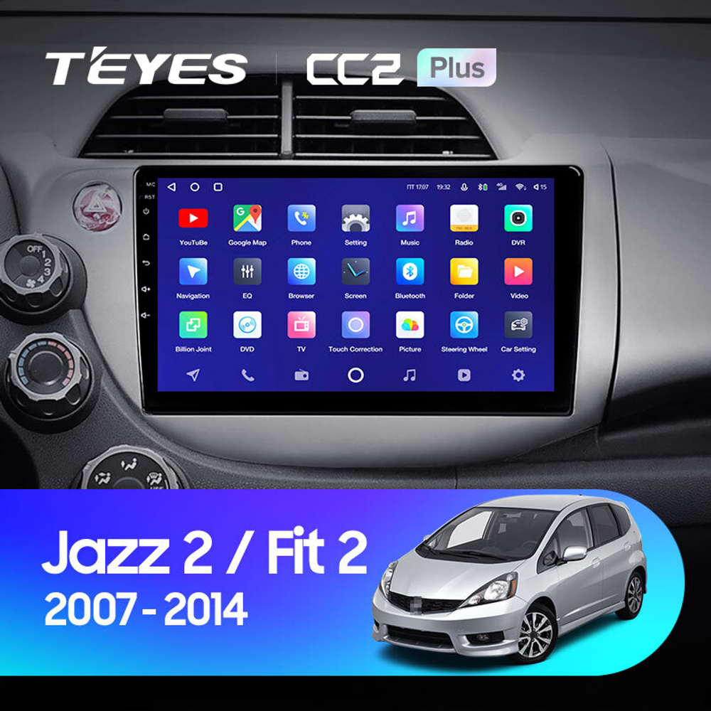 Teyes CC2 Plus 10,2" для Honda Jazz 2 2008-2014