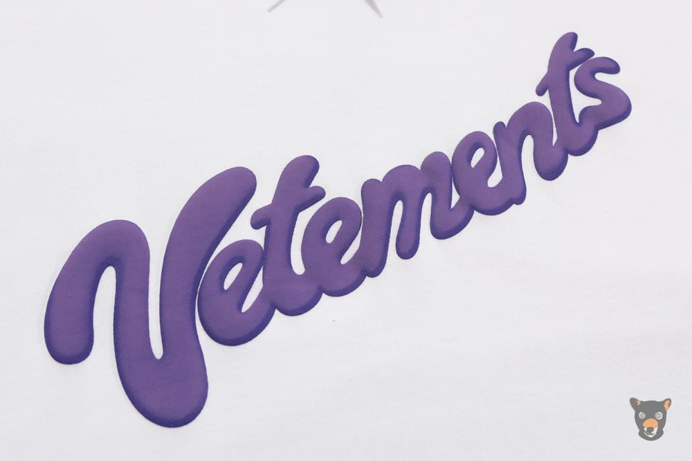 Футболка Vetements "Sweet Logo" белая