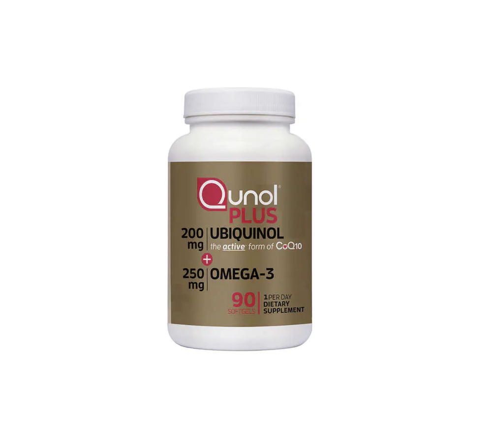 Qunol Plus CoQ10 Убихинол 200 мг. с омега-3, 90 мягких таблеток