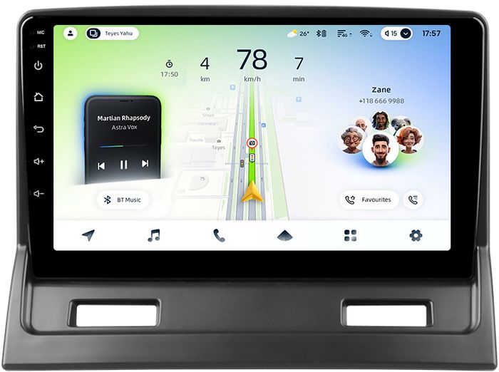 Магнитола для Mitsubishi Galant 9 2003-2012 - Teyes CC4L монитор 9" IPS, Android 14, Быстрая, Snapdragon 662, CarPlay, 4G SIM-слот