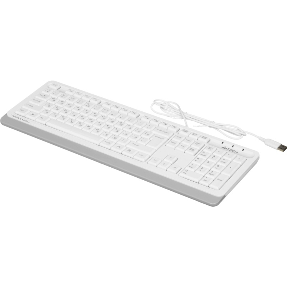 Комплект (клавиатура + мышь) A4Tech Fstyler F1010, белый/серый, USB (мембранная)