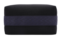 HERMES Bride a Brac Canvas Lunch Bag, Canvas Bag, Storage Bag, X Toiletry Bag Small Unisex Black/Midnight Blue