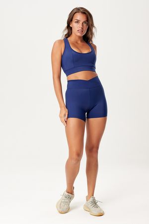 Шорты с высокой посадкой из итальянской эко-ткани