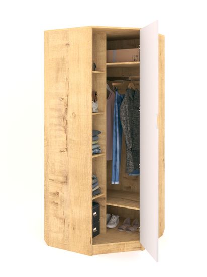 дуб бунратти / белый
