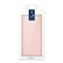 Чехол книжка из PU кожи розового цвета от Dux Ducis для Xiaomi Redmi Note 14 Pro 4G, серия Skin Pro Series Case