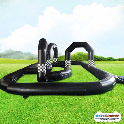 Надувная трасса «Картинг для электрокаров», 14×9×2,5 м