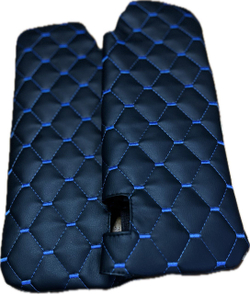 Чехлы на козырьки ЛАДА Ларгус, РЕНО Логан, Дастер, Сандеро (синяя нить Рубин)
