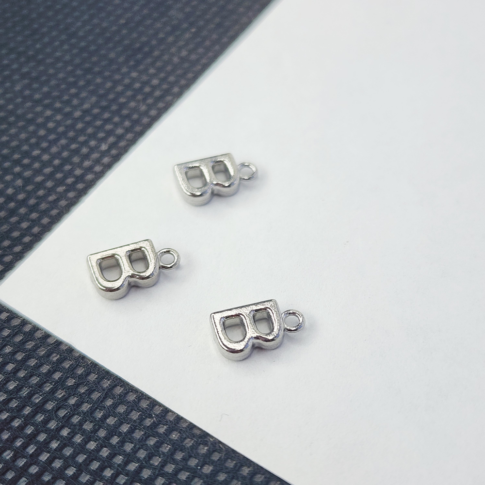 Буква "В", сталь, 9мм, литера, алфавит