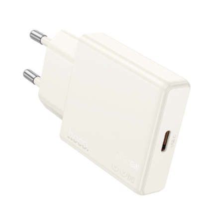 Сетевое зарядное устройство Hoco (N44) Biscuit Type-C PD 30W (бежевый)