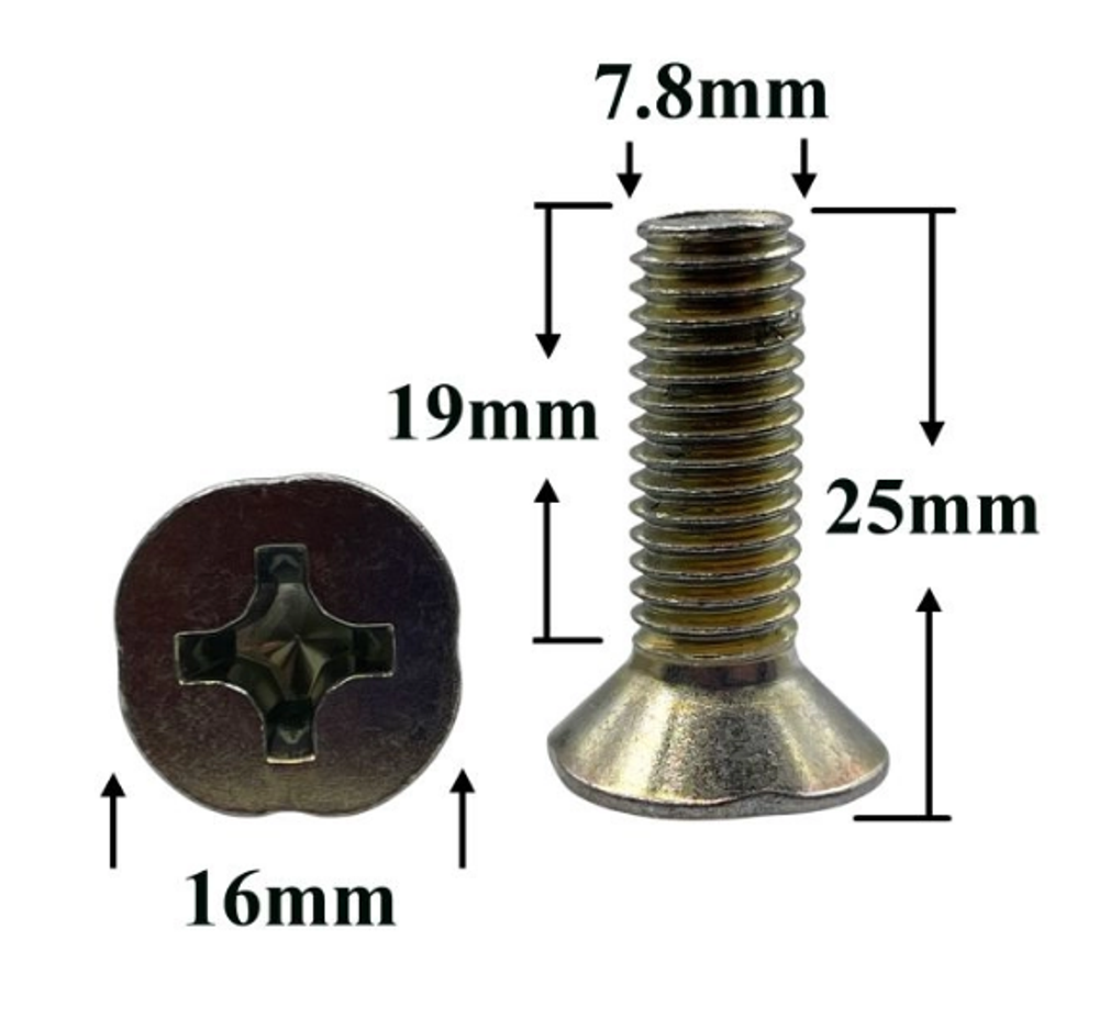Винт 8х25 креп. пластины кпп 2101 (уп25\50шт)