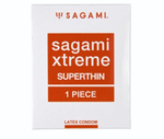 Ультратонкий презерватив Sagami Xtreme Superthin - 1 шт. (Цвет: прозрачный)