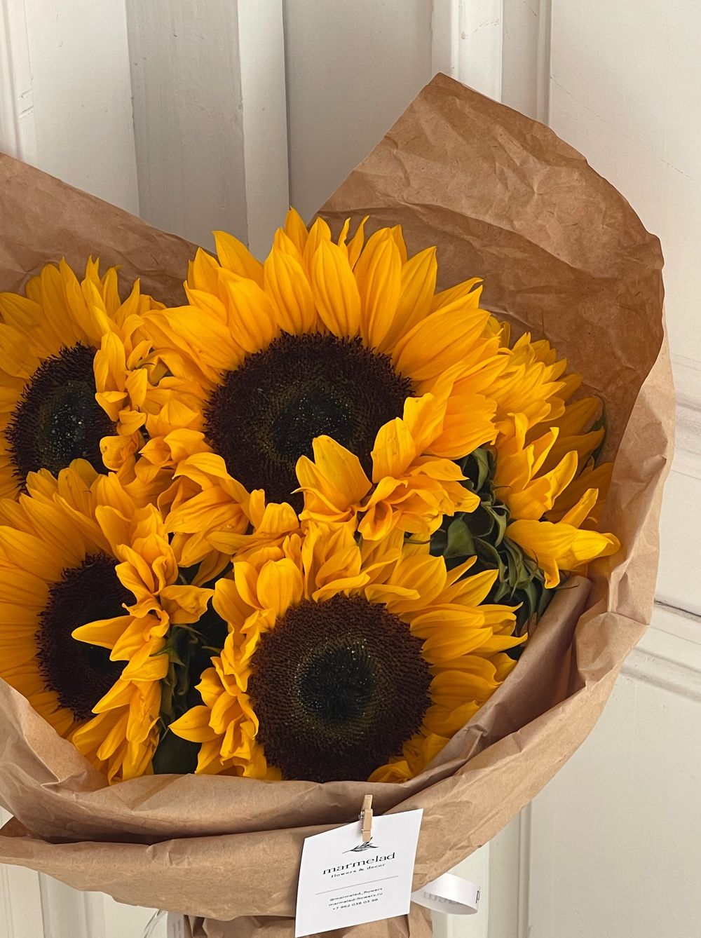 Букет из подсолнухов