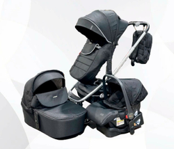 Коляска модульная 3в1 Luxmom 780 /черный цвет/автолюлька