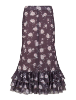 Юбка Afina миди с воланами, мокко