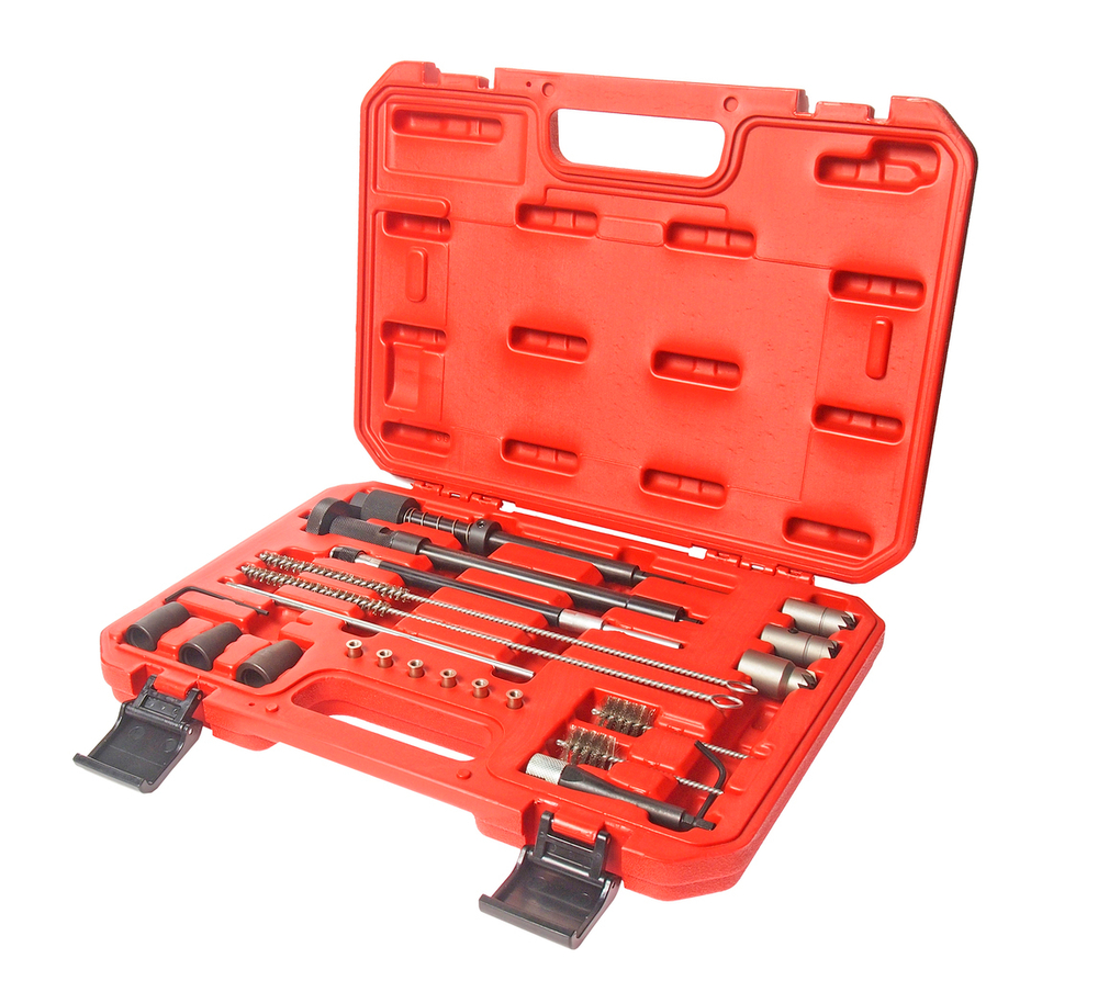 Набор инструментов для восстановления и очистки посадочных мест форсунок в кейсе JTC