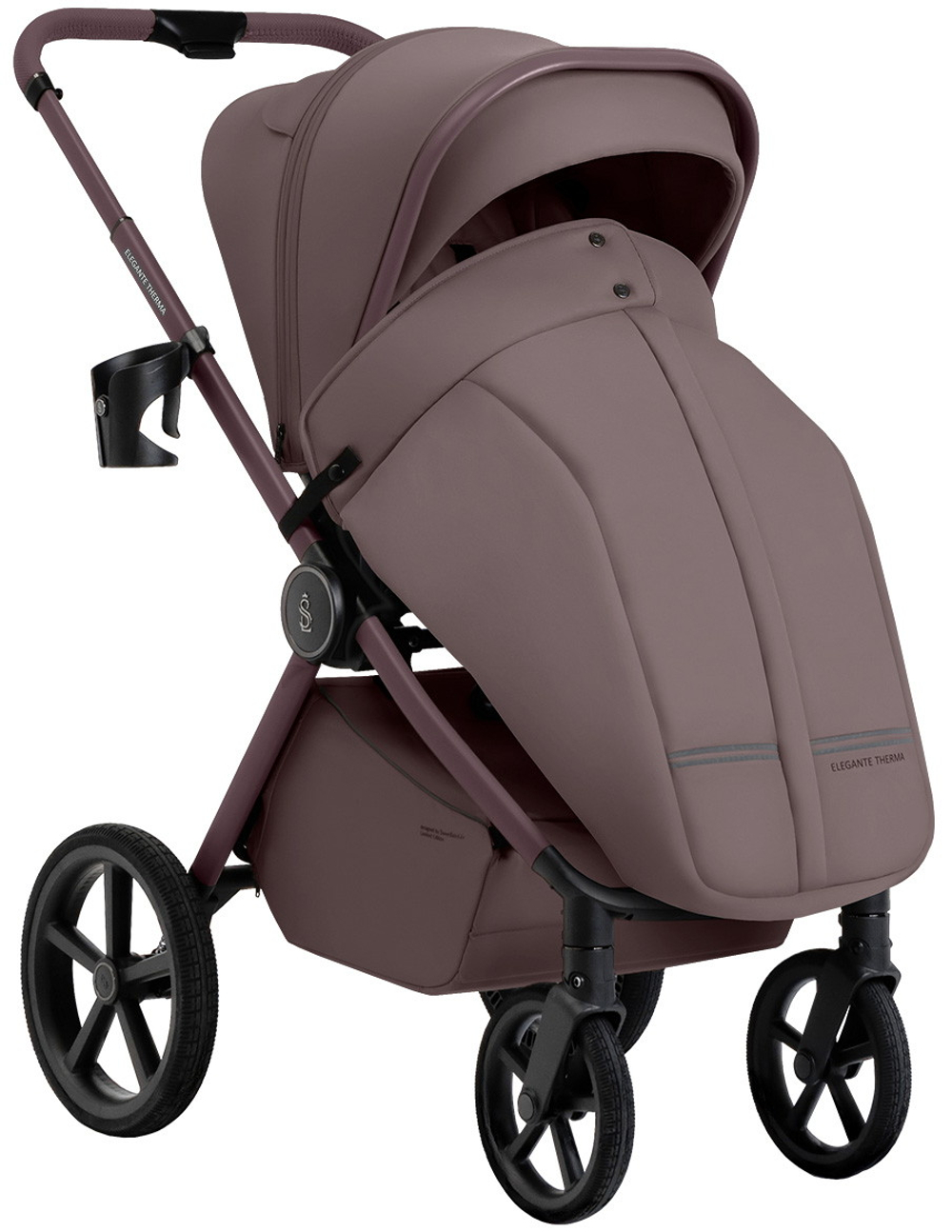 Коляска 4 в 1 Sweet Baby SBL Elegante Therma Colore + автокресло Elegante Plus с базой i-Size ISOFIX DK780 Mokka
