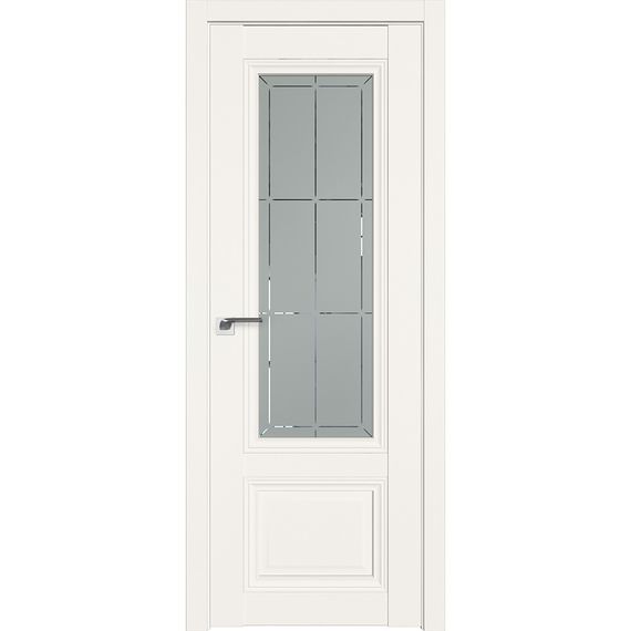 Фото межкомнатной двери экошпон Profil Doors 2.103U дарквайт стекло матовое гравировка 1